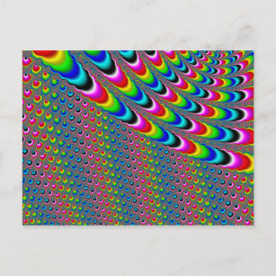 Color Game - Fractal Art Postcard