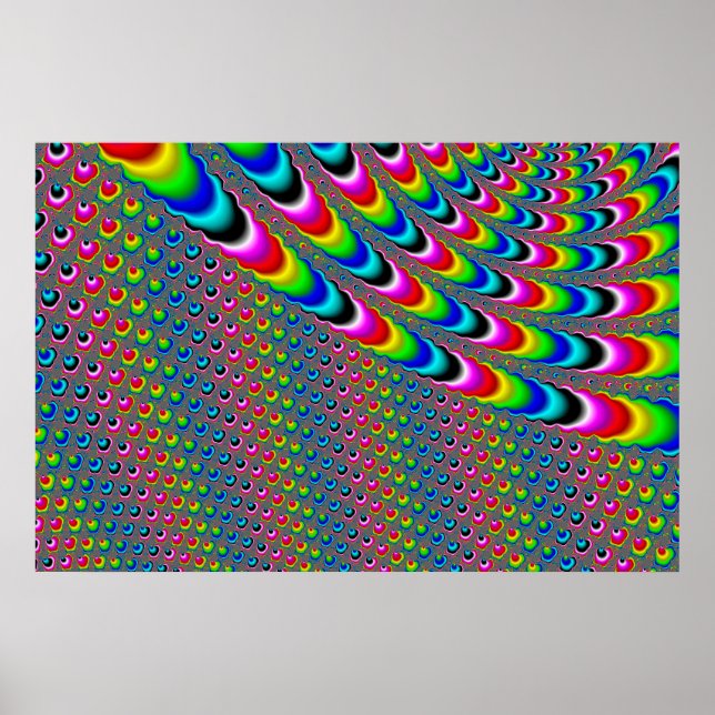 Color Game - Fractal Art Poster (Front)