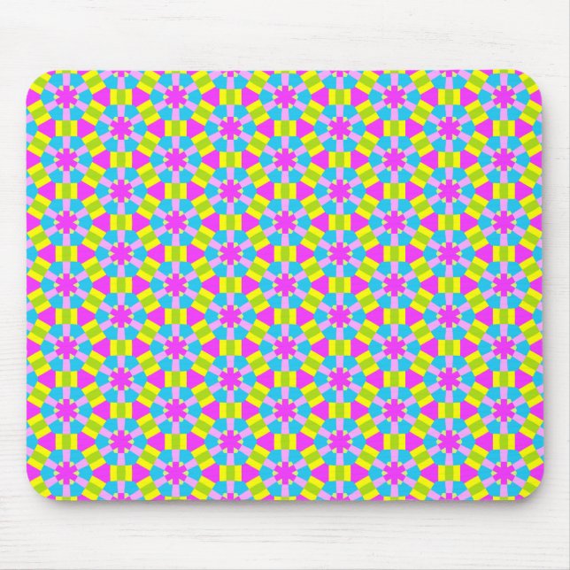 Color Geometric Pattern 02 Mouse Pad (Front)