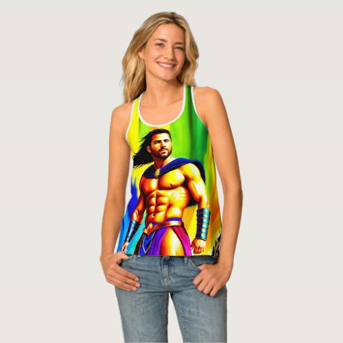 Color Gladiator Cool Courage Fighter Arena    Tank Top