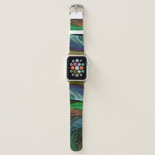 Color Glory Modern Abstract Art Pattern Elegant Apple Watch Band
