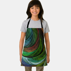 Color Glory Modern Abstract Art Pattern Elegant Apron