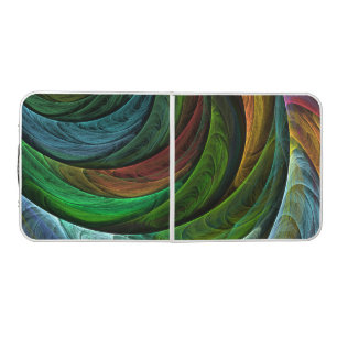 Color Glory Modern Abstract Art Pattern Elegant Beer Pong Table