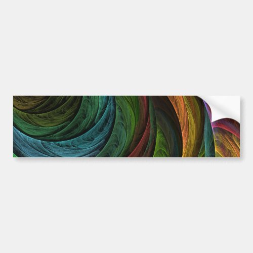 Color Glory Modern Abstract Art Pattern Elegant Bumper Sticker