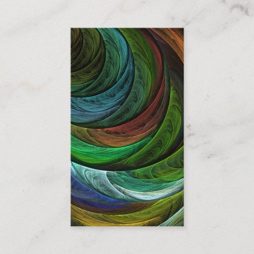 Customizable Color Glory Abstract Art Business Card