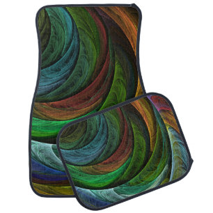Color Glory Modern Abstract Art Pattern Elegant Car Mat