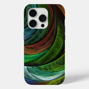 Color Glory Modern Abstract Art Pattern Elegant iPhone 15 Pro Case