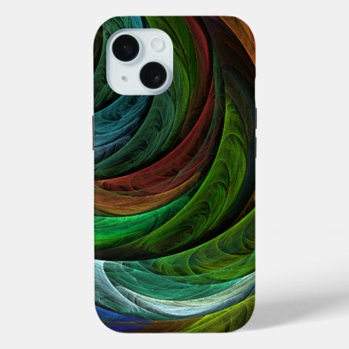 Color Glory Modern Abstract Art Pattern Elegant iPhone 15 Case