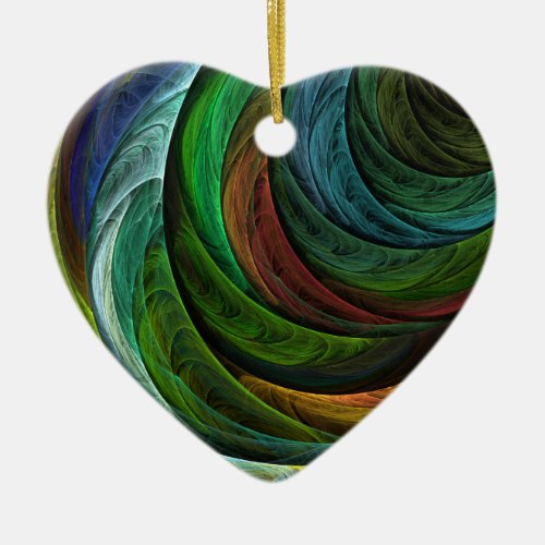 Color Glory Modern Abstract Art Pattern Elegant Ceramic Ornament