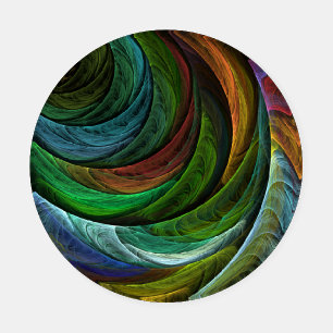 Color Glory Modern Abstract Art Pattern Elegant Coaster Set