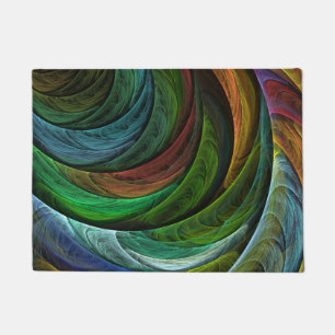 Color Glory Modern Abstract Art Pattern Elegant Doormat