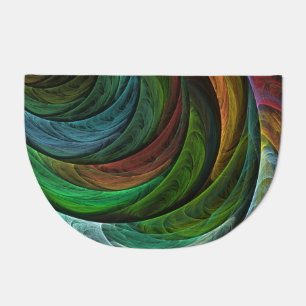 Color Glory Modern Abstract Art Pattern Elegant Doormat