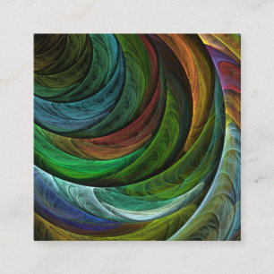 Color Glory Modern Abstract Art Pattern Elegant Enclosure Card
