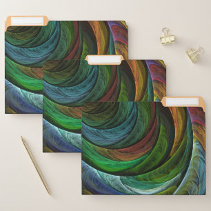Color Glory Modern Abstract Art Pattern Elegant File Folder