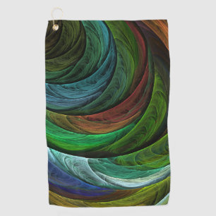 Color Glory Modern Abstract Art Pattern Elegant Golf Towel