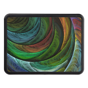 Color Glory Modern Abstract Art Pattern Elegant Hitch Cover