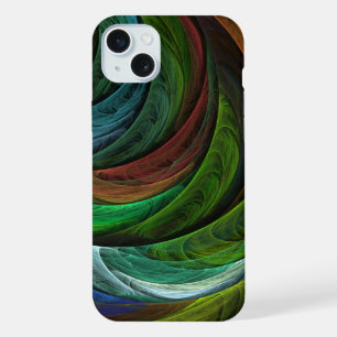 Color Glory Modern Abstract Art Pattern Elegant iPhone 15 Plus Case