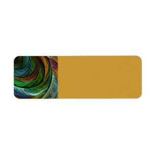 Color Glory Modern Abstract Art Pattern Elegant Label