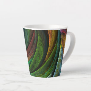 Color Glory Modern Abstract Art Pattern Elegant Latte Mug
