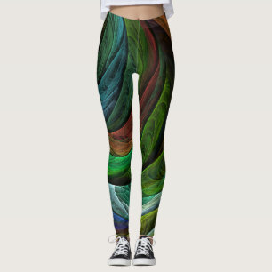 Color Glory Modern Abstract Art Pattern Elegant Leggings