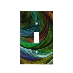 Color Glory Modern Abstract Art Pattern Elegant Light Switch Cover