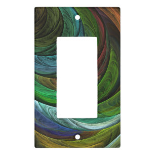 Color Glory Modern Abstract Art Pattern Elegant Light Switch Cover