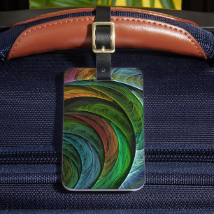 Color Glory Modern Abstract Art Pattern Elegant Luggage Tag