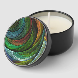 Color Glory Modern Abstract Art Pattern Elegant Mini Candle Favors