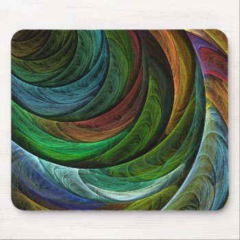 Color Glory Modern Abstract Art Pattern Elegant Mouse Pad by OniArts at Zazzle