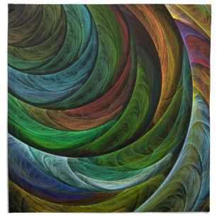 Color Glory Modern Abstract Art Pattern Elegant Napkin