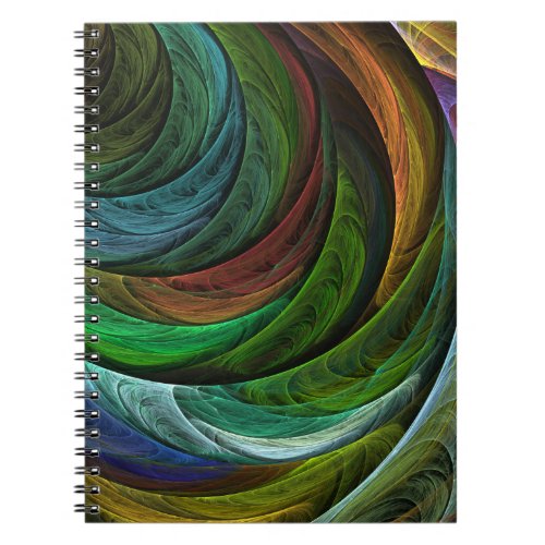 Color Glory Modern Abstract Art Pattern Elegant Notebook