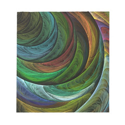 Color Glory Modern Abstract Art Pattern Elegant Notepad