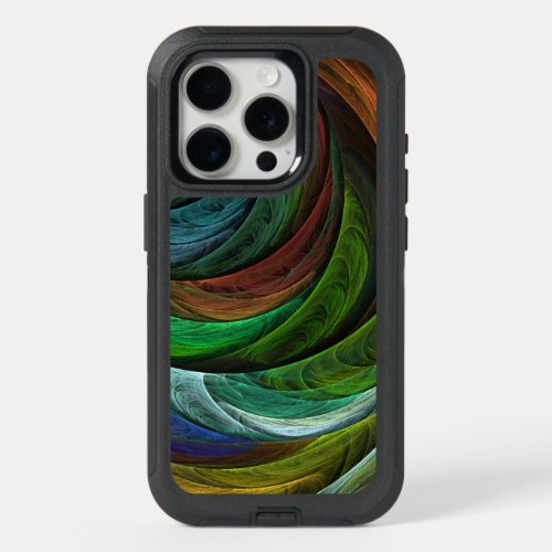 Color Glory Modern Abstract Art Pattern Elegant iPhone 15 Pro Case