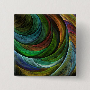 Color Glory Modern Abstract Art Pattern Elegant Pinback Button