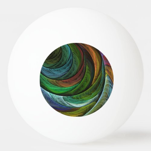 Color Glory Modern Abstract Art Pattern Elegant Ping Pong Ball