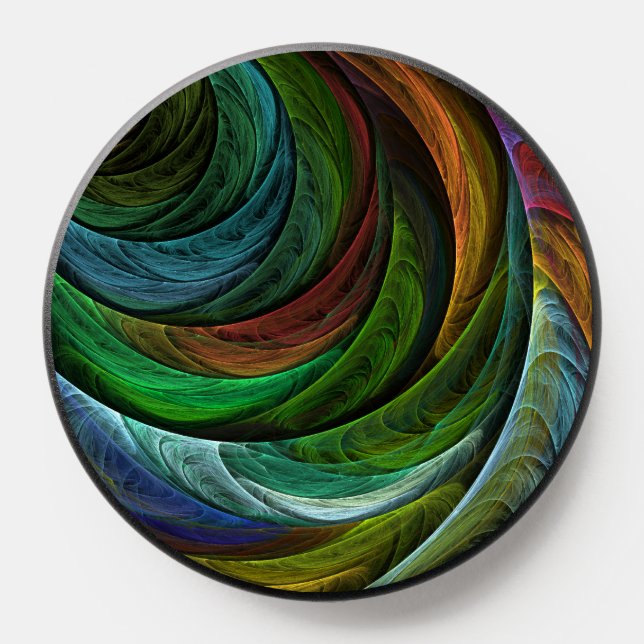 Color Glory Modern Abstract Art Pattern Elegant PopSocket (Popsocket)