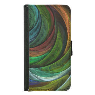 Color Glory Modern Abstract Art Pattern Elegant Samsung Galaxy S5 Wallet Case