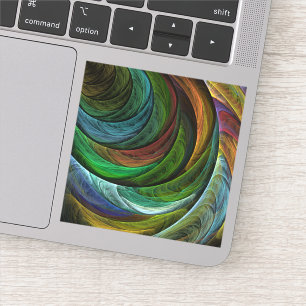 Color Glory Modern Abstract Art Pattern Elegant Sticker