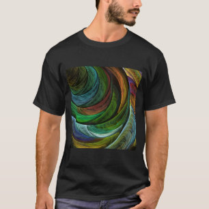 Color Glory Modern Abstract Art Pattern Elegant T-Shirt