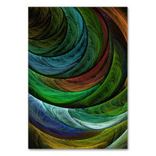 Color Glory Modern Abstract Art Pattern Elegant Table Number