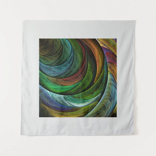 Color Glory Modern Abstract Art Pattern Elegant Tapestry (Front)
