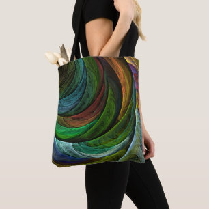 Color Glory Modern Abstract Art Pattern Elegant Tote Bag