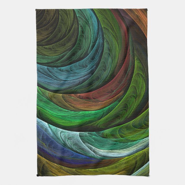 Color Glory Modern Abstract Art Pattern Elegant Towel (Vertical)