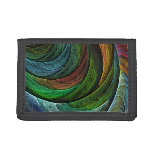 Color Glory Modern Abstract Art Pattern Elegant Trifold Wallet