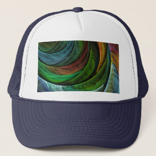 Color Glory Modern Abstract Art Pattern Elegant Trucker Hat