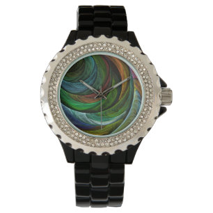 Color Glory Modern Abstract Art Pattern Elegant Watch