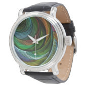 Color Glory Modern Abstract Art Pattern Elegant Watch (Angled)