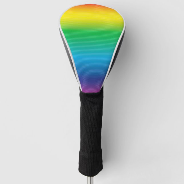 Color Gradation with Lines Golf Head Cover (Front)