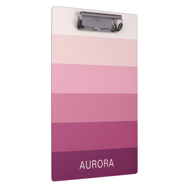 Color Gradient Back to School - Custom Name  Clipboard (Right)
