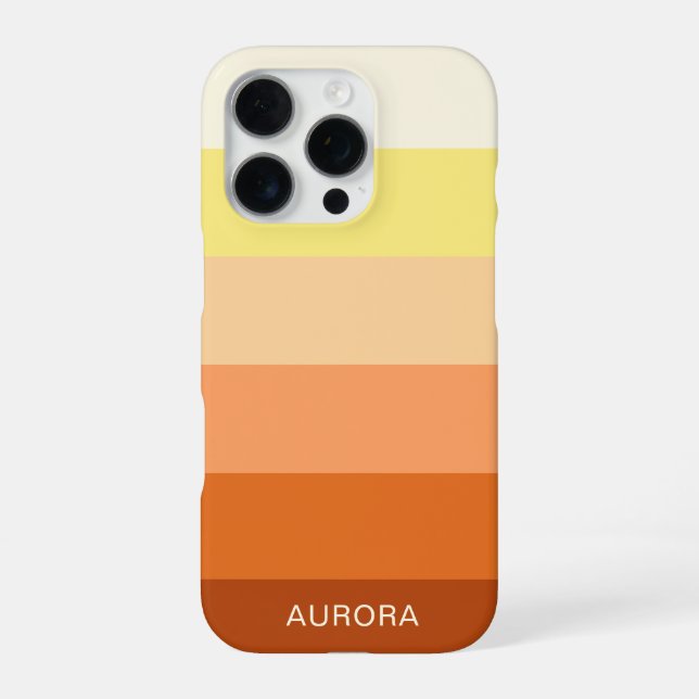 Color Gradient Back to School - Custom Name  Iphone Case (Back)